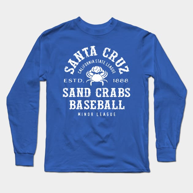 Santa Cruz Sand Crabs Long Sleeve T-Shirt by MindsparkCreative